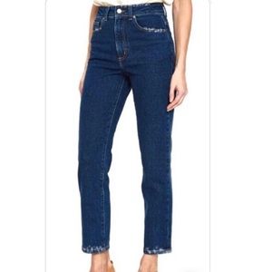 Carmar Loose Straight High Rise Crop Jeans